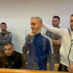 المعتقلون الأربعة من طمرة في قاعة المحكمة، اليوم (عرب 48)